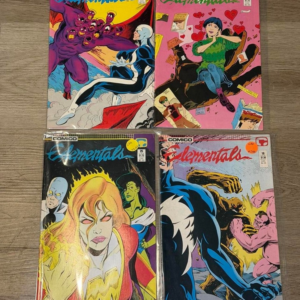 Elementals #18, 25, 26, and 27 comic book lot